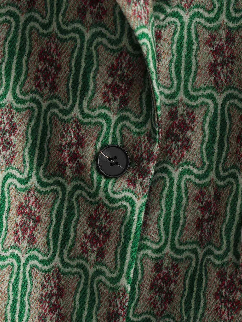 PUWD Vintage Femmes Loose Button V eccolaire Col Manteau d'automne Mode Dames Poches Vertes Casual Vestes Décontractées Femme Chic Outwear 211130