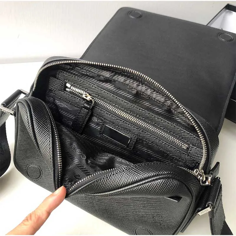 Męska skórzana torba posłańca i pudełko najwyższej jakości torby na ramię Projektant Universal Classic Fashion Casual Business Clutch Portse2276