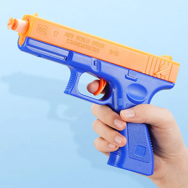 Soft Bullet Pistool Pistool Toy Kleurrijke Handleiding Firing Toy Gun Shotgun Airsoft voor Kinderen Volwassenen Jongens Verjaardag Geschenken CS Fighting