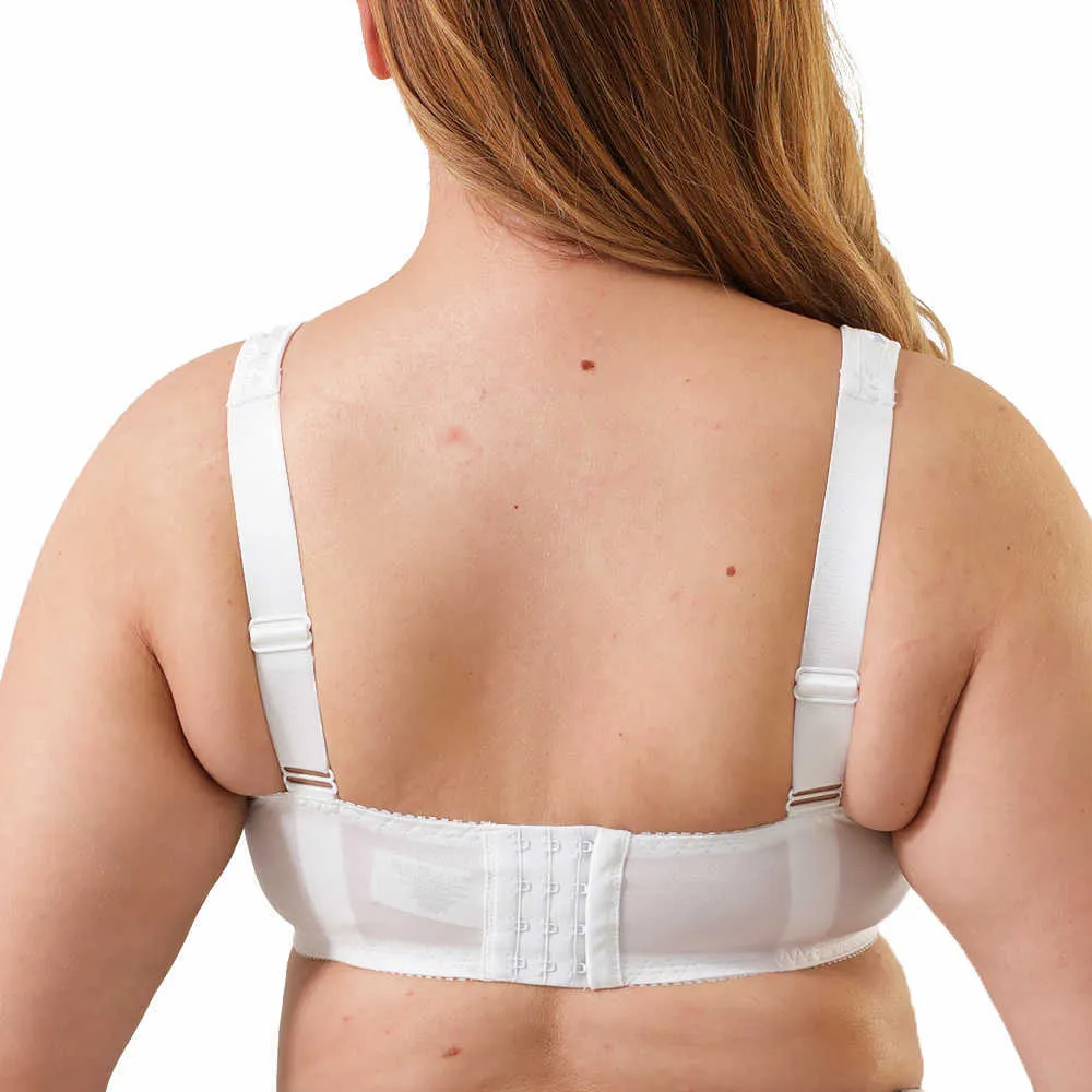 Minimalizer biustonosz Plus Size Kobiety Pełny pokrycie Nie-wyściełane Underwire Koronki Czarny Kwiatowy Haft Dla Kobiet C D DD DDD E F G H 210623