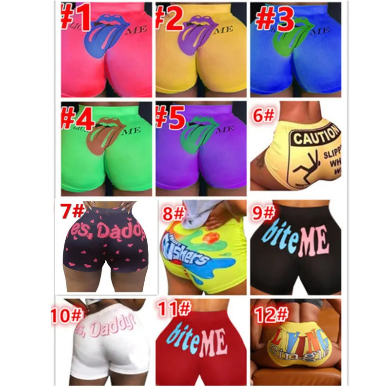 32 couleurs Leggings nouvelles femmes Shorts lettre imprimée Sexy mode sport Shorts Mini Sexy vêtements d'entraînement