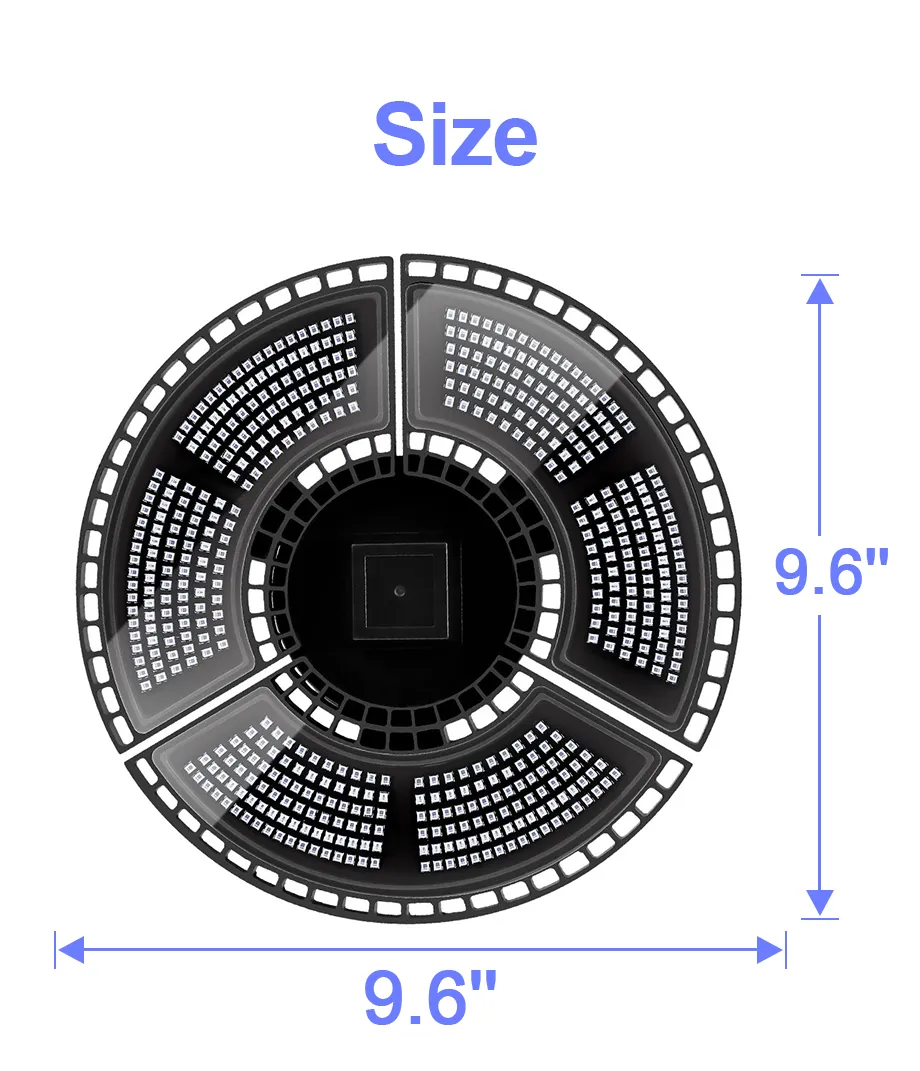 E27 Grow Light 100W 200W 300W 400W hög ljusstyrka LED-lampor AC85-265V Deformerbar lampa för växter inomhushydroponics tent232e