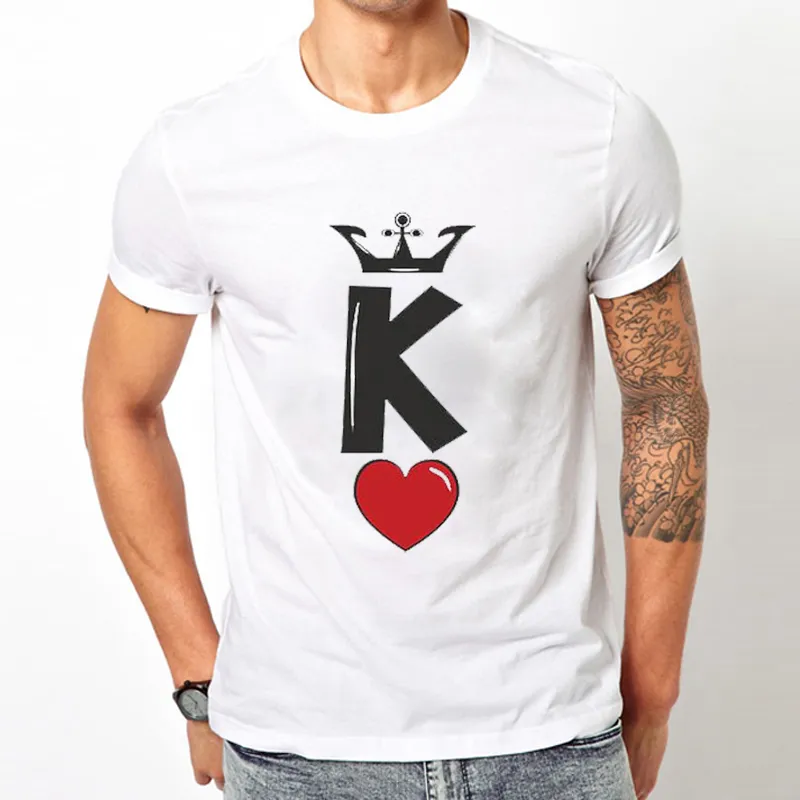 Summer-Fashion-KING-QUEEN-Red-heart-Letters-Print-T-Shirt-Men-Women-T-Shirt-Casual-Funny (1)