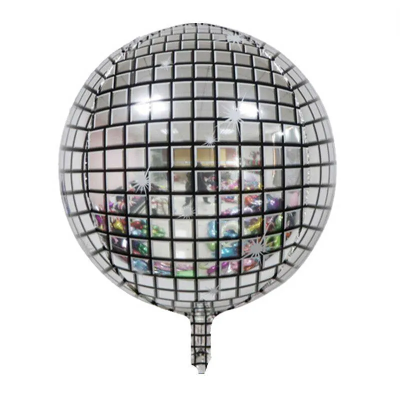 Balon noir et argent Kit de Garland Arch 4d Disco Foil Balloons mariage Baby Shower Birthday Disco Dance Party Decor X07267785634