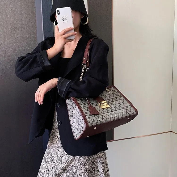 Borsa da donna nuova borsa da donna ad alta capacità borsa a tracolla diagonale portatile borsa moda Premium1897