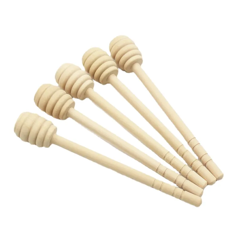 15,2 cm lungo mestolo miele in legno – Cucchiaio bastoncini di legno Dip Asta mescolare Server Bastoncini miele Ape Stick Caffè Latte Tè Cucchiaio mescolare