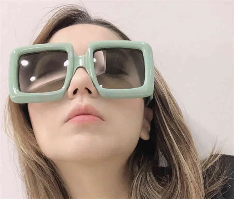2022 Fabrik Ganze Hohe Qualität Quadratische Große Rahmen Sonnenbrille Mode Ins Net Rot Gleiche Sonnenbrille Männer und Frauen gg0783s276q