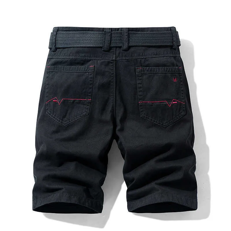 Printemps hommes coton solide hommes Shorts vêtements été décontracté culotte Bermudes mode jean pour plage pantalon hommes court 210622