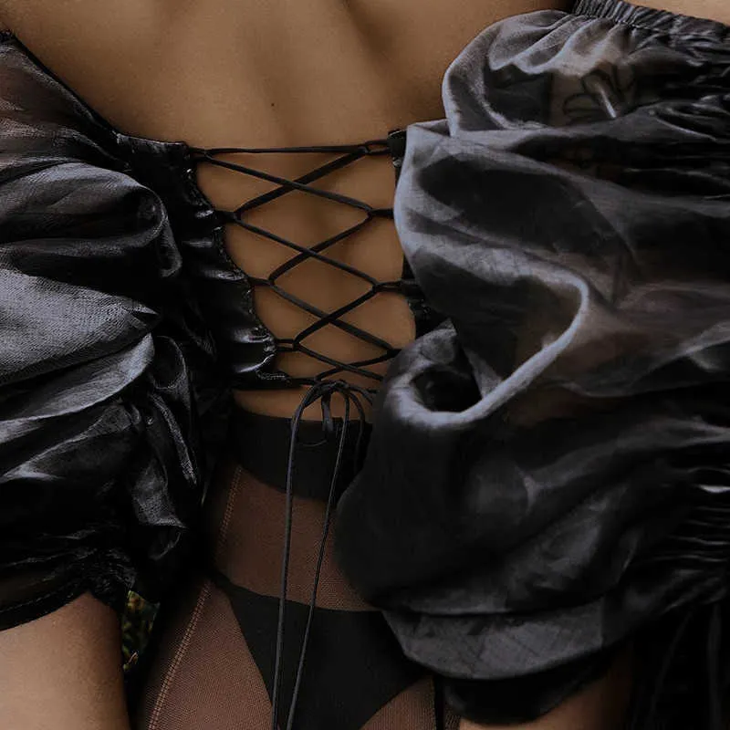 2019 Летняя элегантная одежда повязка на сатин одежды женщин, выдолбление без спины с плечами.