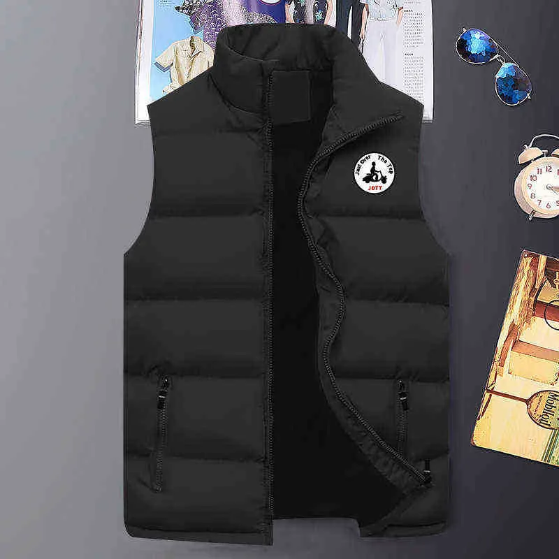 Men039s Autumn and Winter Fashion Jott Casual Print Sleeveless Jacket Man Warm Windproof Streetwear Veste Homme 2110226987277