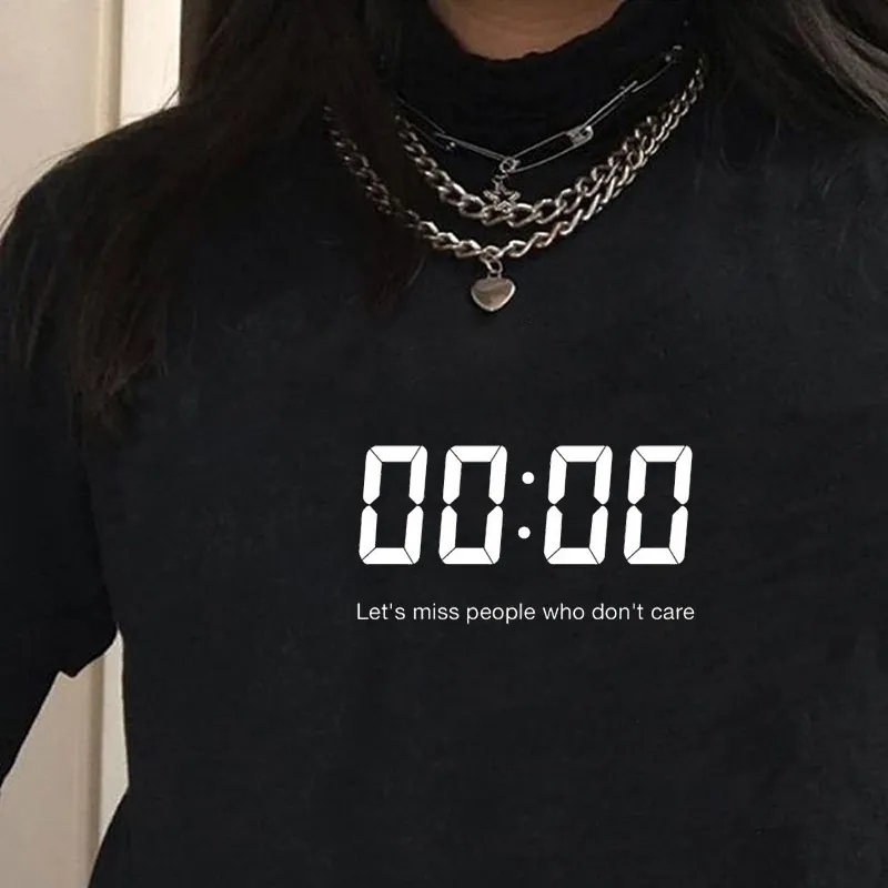 Gothic Women T Shirt Punk Miss People Grunge Style Casual Oversized Egirl Edgy Funny Tee Tops Black Cool Female Hipster Clothes 210518