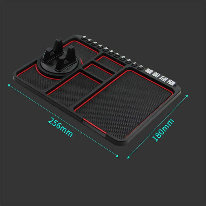 Multifunktionell bilmatta autohållare Non Slip Sticky Anti Slide Dash Phone Mount Silicone Dashboard Car Pad Mat Anti Slip Mat1769848