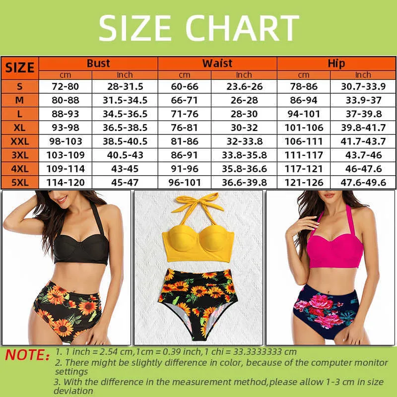 Kvinnor Mode Sunflower Print Ärmlös Bikini Set Top Shorts Två Piece Baddräkt Baddräkt Badkläder Strand Slitage Tankinis 210621