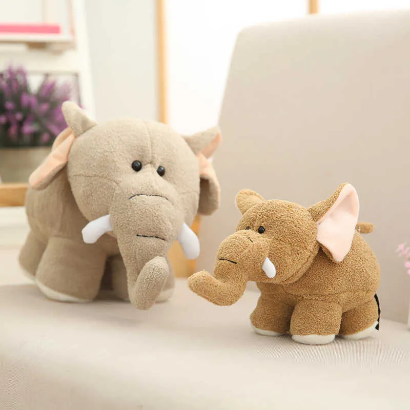 Mini Head Hippo Elephant Pluszowe Zabawki Miękkie Cartoon Zwierząt Hipopotam Faszerowany Lalka Śliczna Dekoracja Dziecko Dzieci Bożenarodzeniowy Prezent 210728