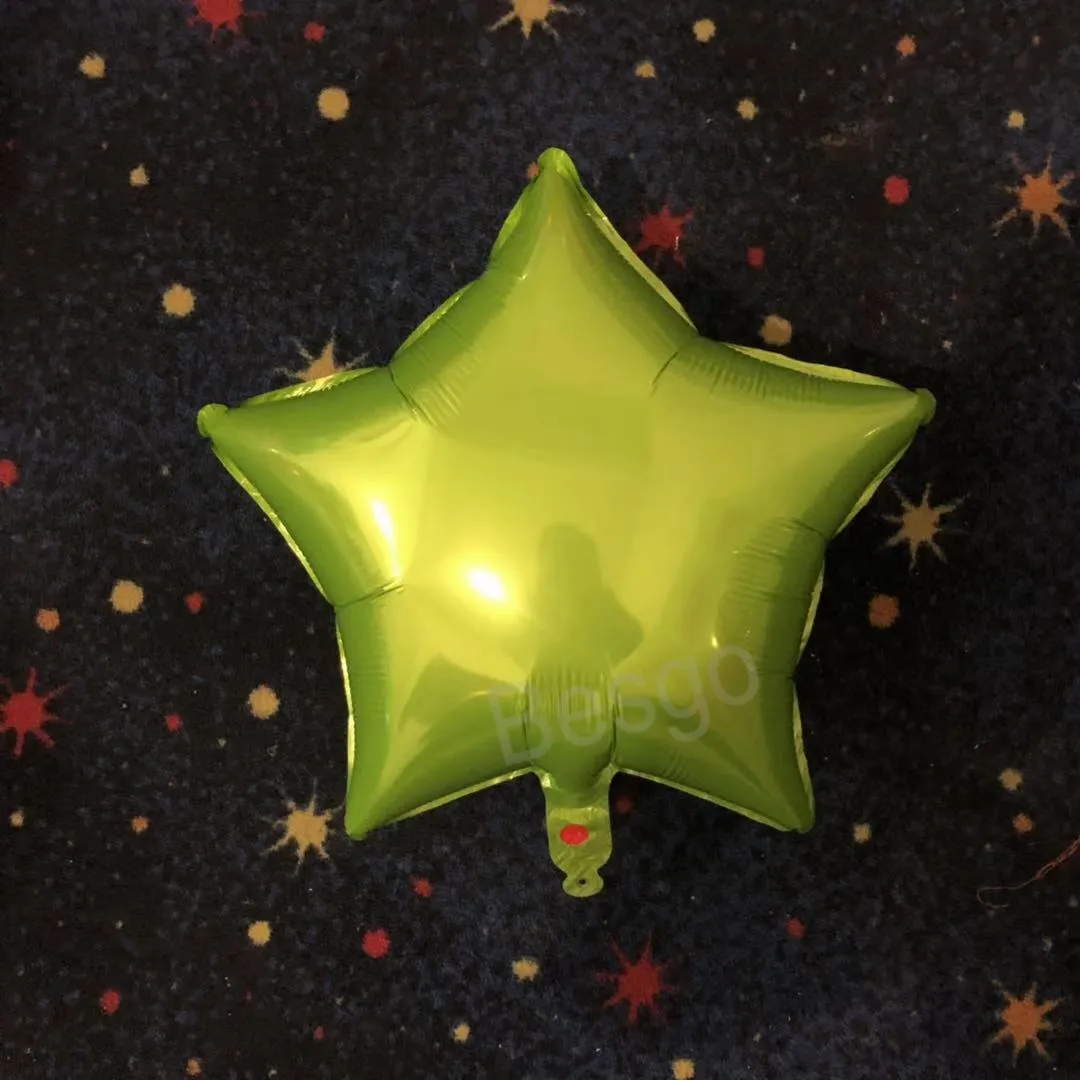 18 cal pięć gwiazdek w kształcie balonu balon ślubny Boże Narodzenie Halloween Urodziny folii aluminiowej Balony Party Decoration BH6150 TYJ
