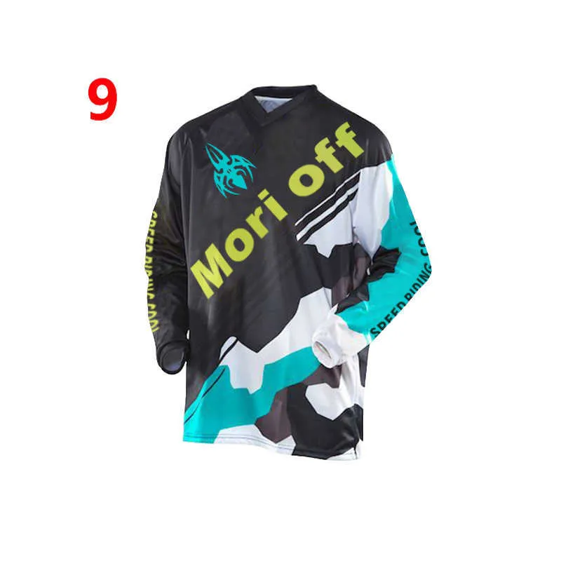 Morioff 2021 maglia da discesa moto DH maglia DAIWA a maniche lunghe in sella a camicia da bici locomotiva off-road mountain bike bicycl H1020