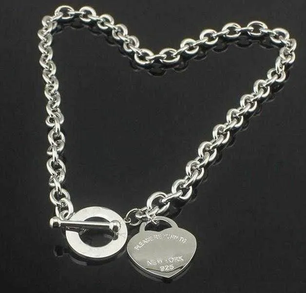 Kerstcadeau 925 sterling zilveren liefdesketting armbandset bruiloft statement sieraden hart hanger kettingen armbandsets 2 in 1260Y