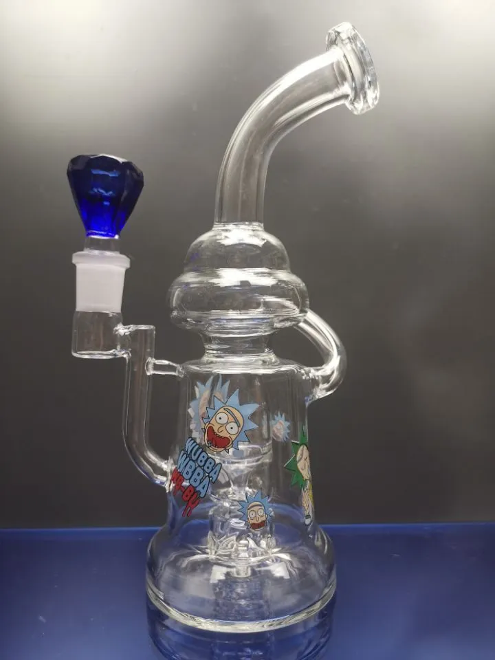 Grote recycle bongs dab rig water oliebrander glazen bong waterpijp pijpen glazen booreiland 18.8mm joint zeusartshop