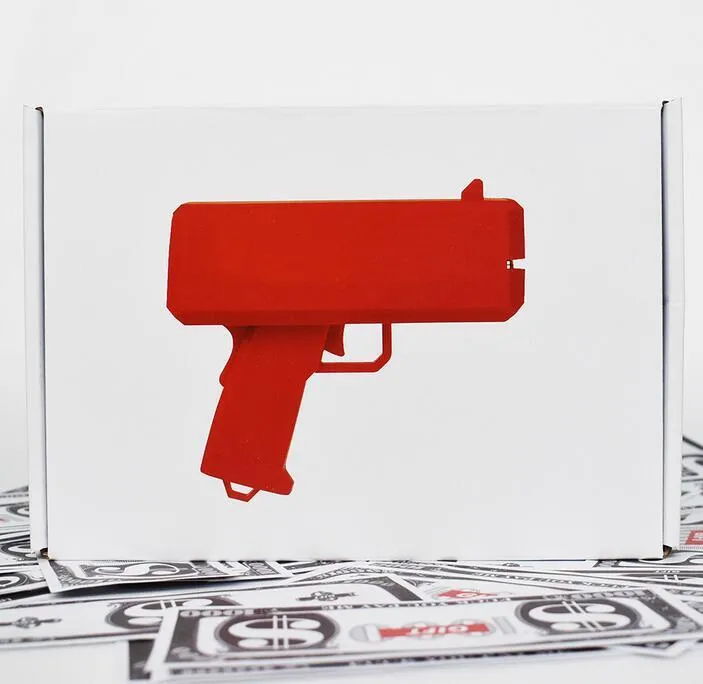 Maschere feste Soldi Pistola a spruzzo elettrica Banconote Sparatutto creativo Sprinkler Toy291F