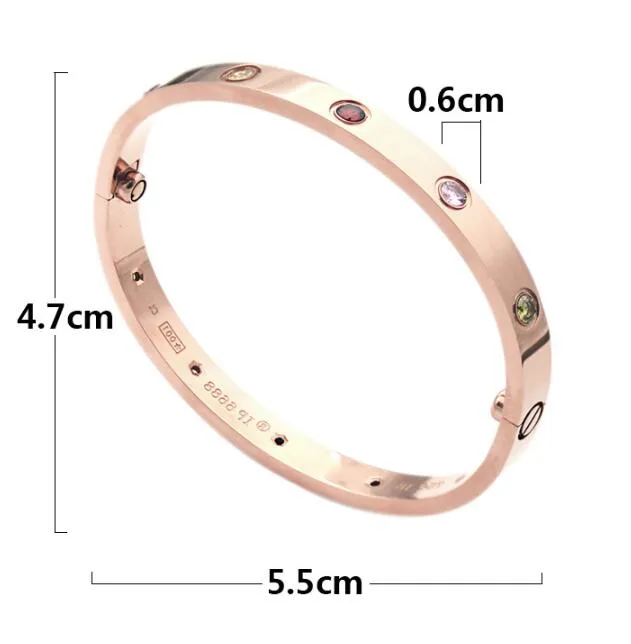 Nouveau bracelet en cuir d'arrivée classique design de la mode femme Bangles Gold Silver Rose Titanium Steel Bracelet Couple de bijoux en gros 265Z