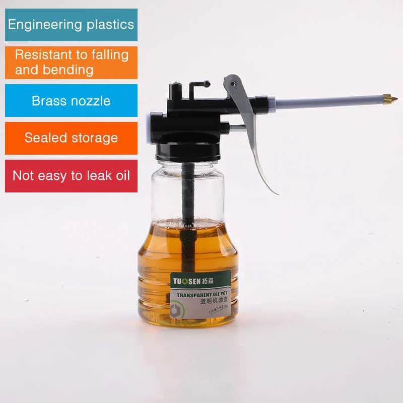 O petroleiro para o óleo transparente de lubrificação pode lubrificar a bomba de alta pressão ER Lubrificante máquina plástica 250ml Grease Gun Car