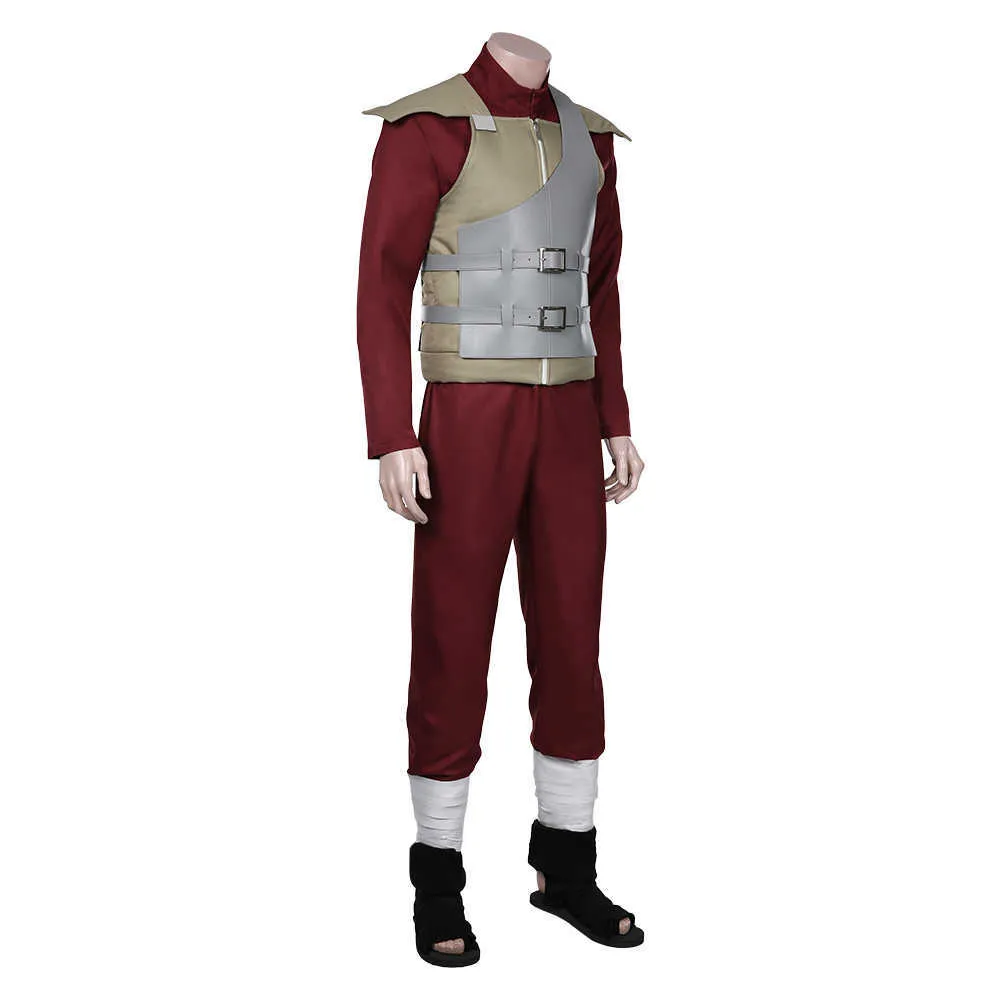 Sabaku no Gaara Cosplay Kostüm Junpsuit Outfits Halloween Karneval Anzug Y0903