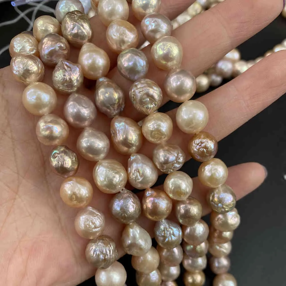 Naturlig oregelbunden form Barock Loose High Quality Pearl Beads DIY Women Halsband Armband Smycken