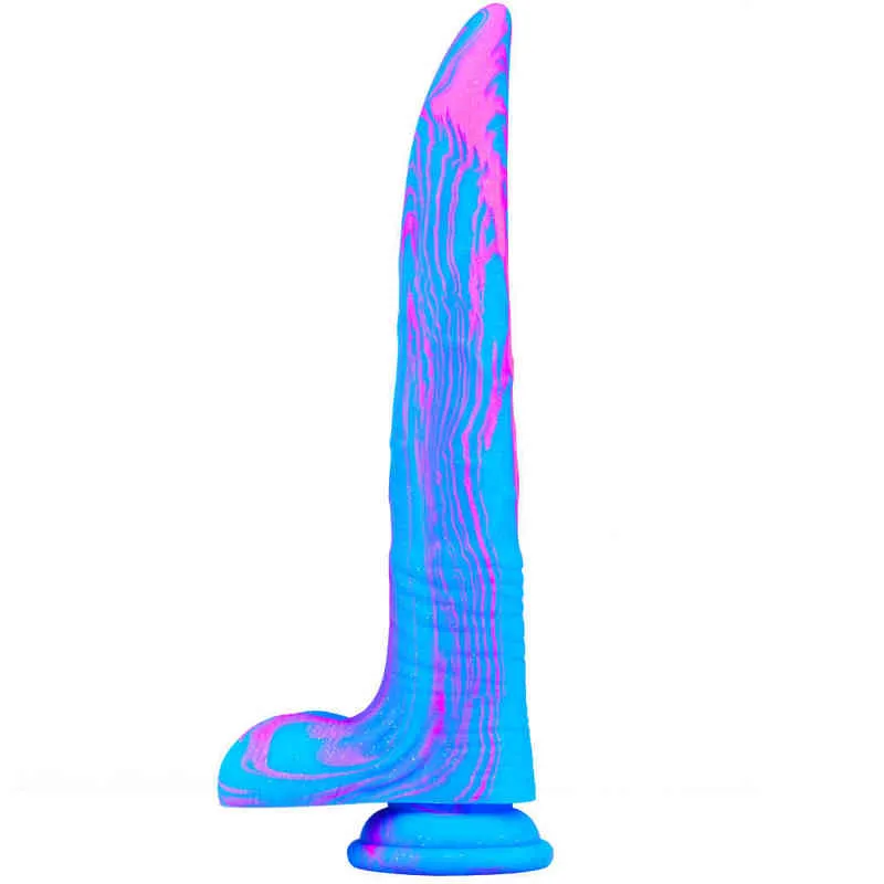 Nxy dildos anal leksaker populära lubian kamrater kvinnlig imitation silikon falska penis backcourt plugga vuxna roliga produkter 0225