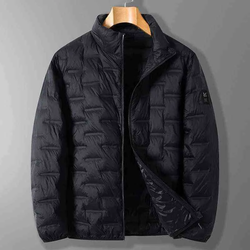 Four Seasons de los hombres Ultralight Jacket Fashion High Quality Down's delgada Chaqueta Y1103