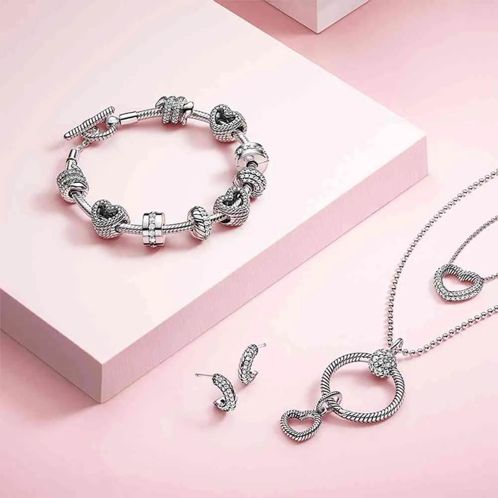 Volayer 925 pulseras de plata esterlina Pan Moments t-bar serpiente cadena pulsera amistad brazaletes para mujeres joyería hacer regalo