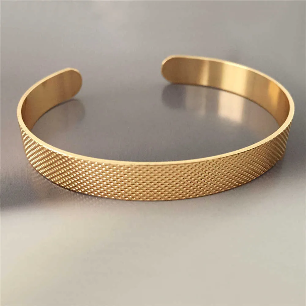 Charm metalen armband voor vrouwen roestvrij staal sieraden vrouw accessoires manchet armbanden armbanden q0719