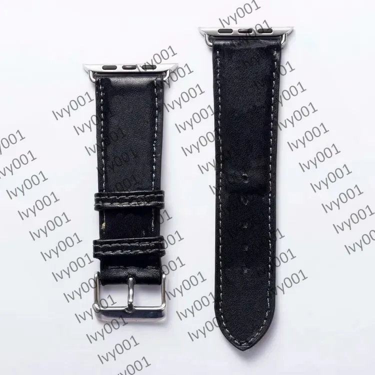 2021 L Designer Watchband Iwatch Band 41mm 45mm 42mm 38mm 40mm 44mm Iwatch 2 3 4 5 6 7 Zespoły Skórzany Pasek Bransoletka Dropshipping Ivy001