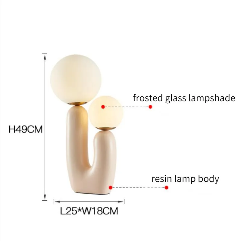 테이블 램프 미국 창조적 인 손가락 선인장 모양 수지 램프 침실 거실 장식 연구 라이트 비품 G9 Bulb298L