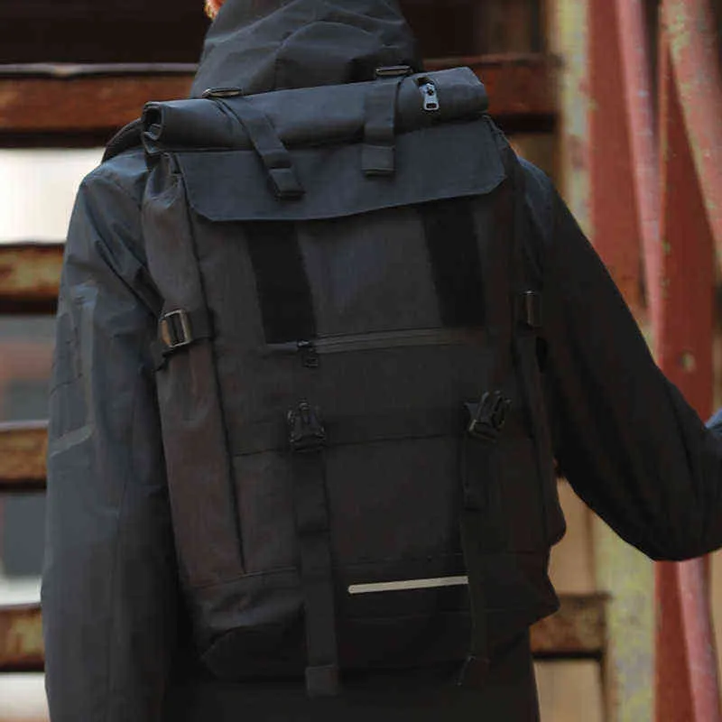 Ozuko 40l grote capaciteit reizen Backpacks Men USB laad laptop rugzak voor tieners multifunctionele reis mannelijke schooltas 211203181J