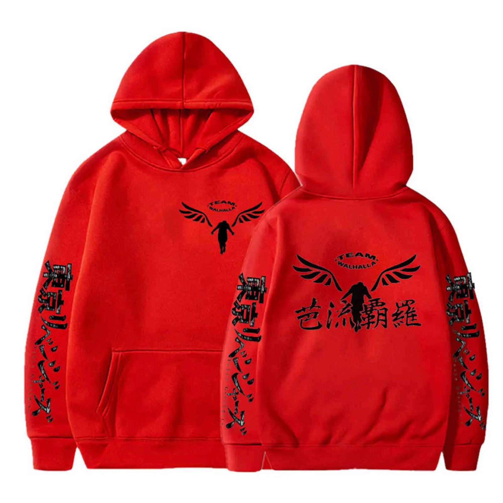 Gambar valhalla tokyo revengers hoodies anime cosplay pullover sweatshirts casual mode tryckta hoodie toppar 211103