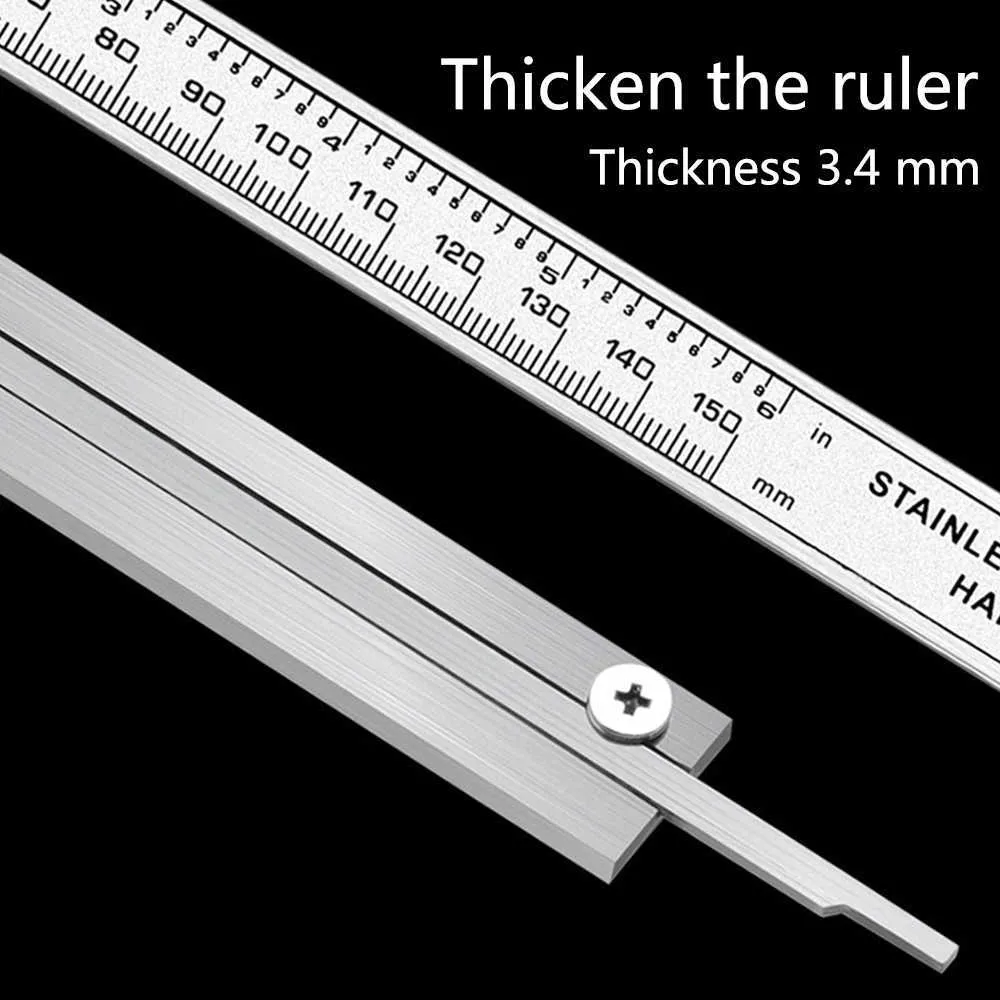 Acier inoxydable métal coquille numérique pied à coulisse électronique Vernier rétro-éclairage écran 0-150mm outils de mesure 210810