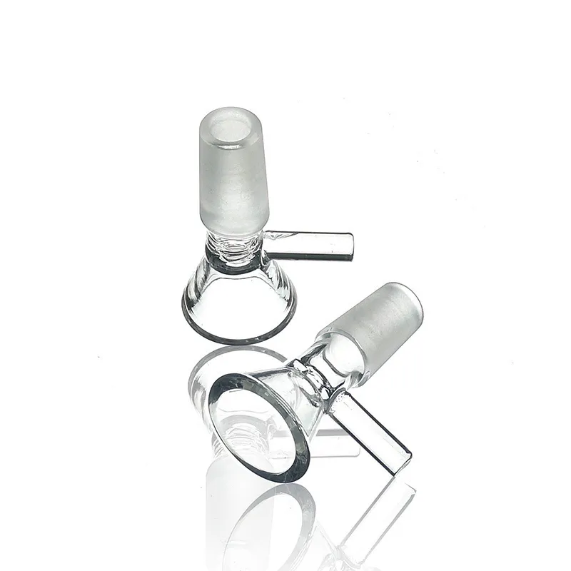 Transparenter Glaspfeifentopf mit hohem Borosilikatgehalt, 14 # Rohr, 19 # Rohrglaspistolenzubehör