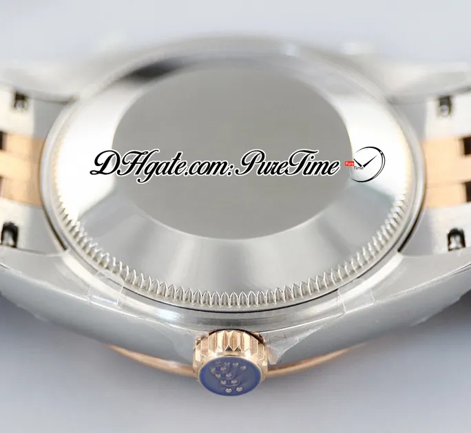EWF 31 мм 278271 ETA A2688 Автоматические женские часы Двухцветное розовое золото Серебристый Черный Серый Зеленый циферблат с бриллиантами Римская сталь 904L Br302D
