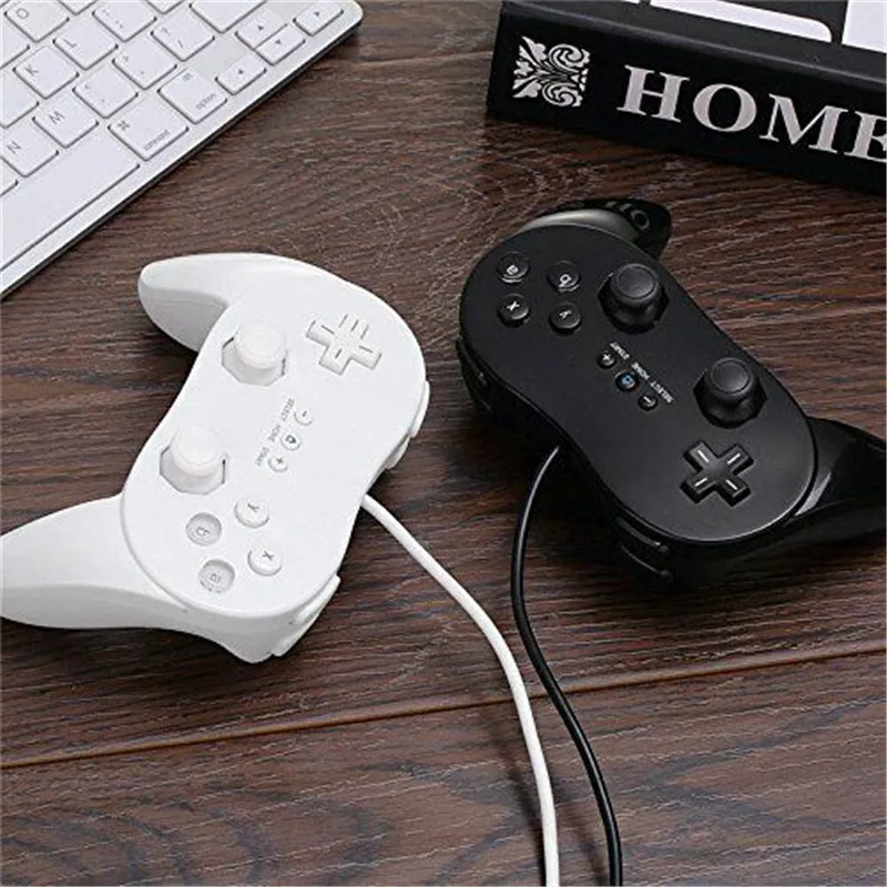 GamePads Clássico Controlador de Jogo com Fios Gaming Remoto Pro Gamepad Choque Joypad Joystick Nintendo Wii Segunda geração