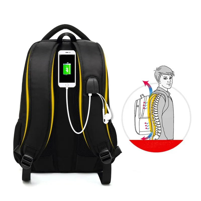 Backpack Male Business USB Charger College plecaki dla mężczyzn z tyłu laptop 15 6 cali Bagpack Travel Bagbag do szkoły 2378