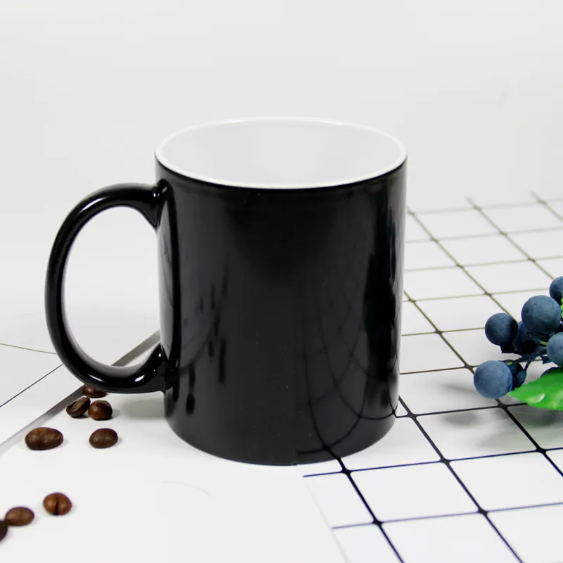 DIY Personalisierte Zaubertasse Wärmeempfindliche Keramikbecher Farbwechsel Kaffee Milch Tasse Geschenk Druck Bilder H1228309q