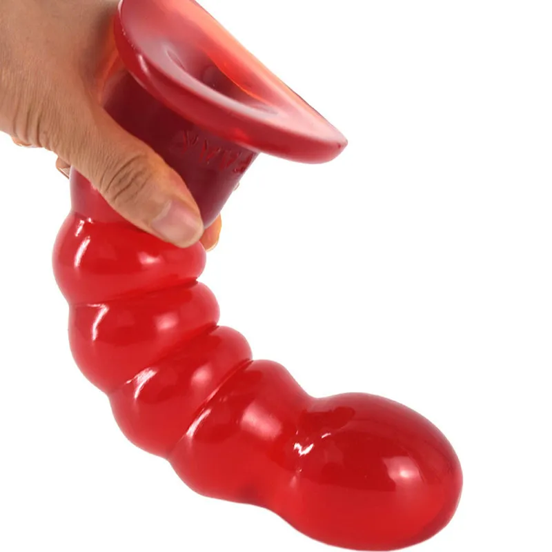 Массаж половой интерес анальный заглушка для женщин ПВХ взрослые секс игрушки Long21,9 см с мастурбатором всасывающей чашки G-Spot