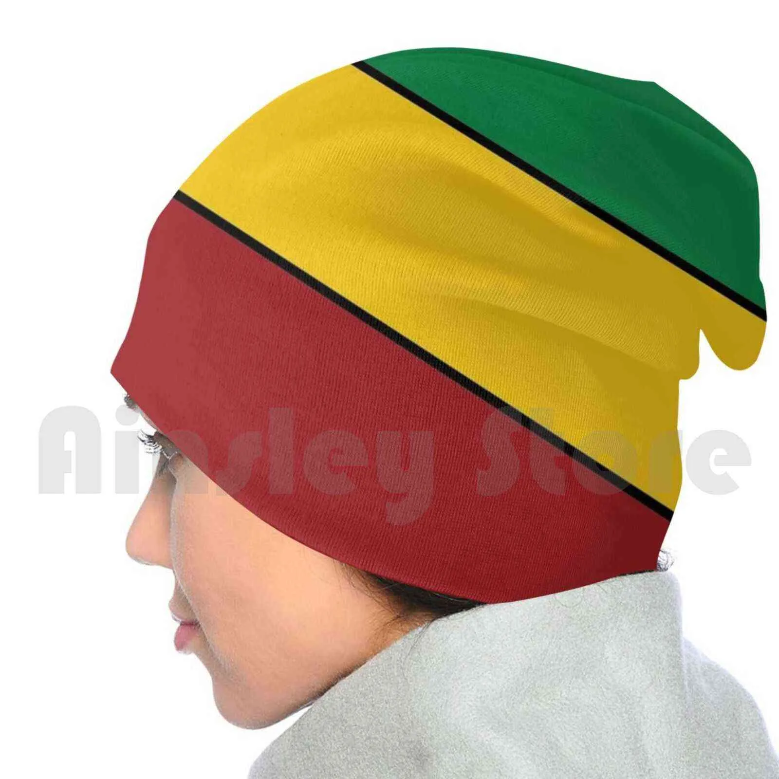 Rasta Stripes Berretti Pullover Cap Confortevole Rasta Stripes Rasta Jah Lion Tuff Lion Order Reggae Etiopia Y21111