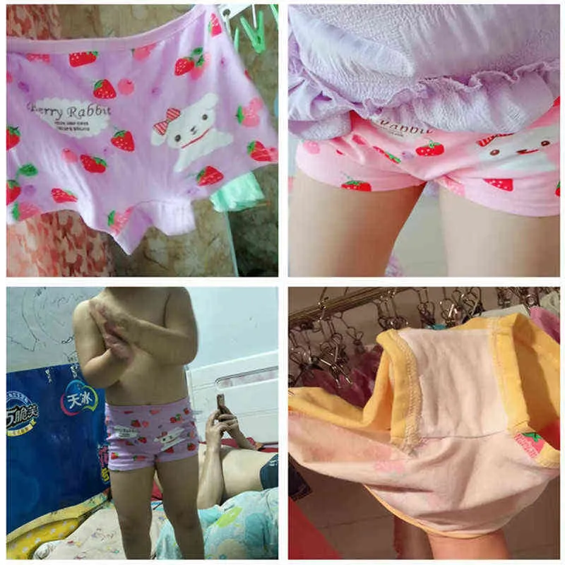 Design Children Girl Panties Cotton Soft Pretty Cartoon Child Underwear for Kids Boxer Girls Panties 2-10Year 211122