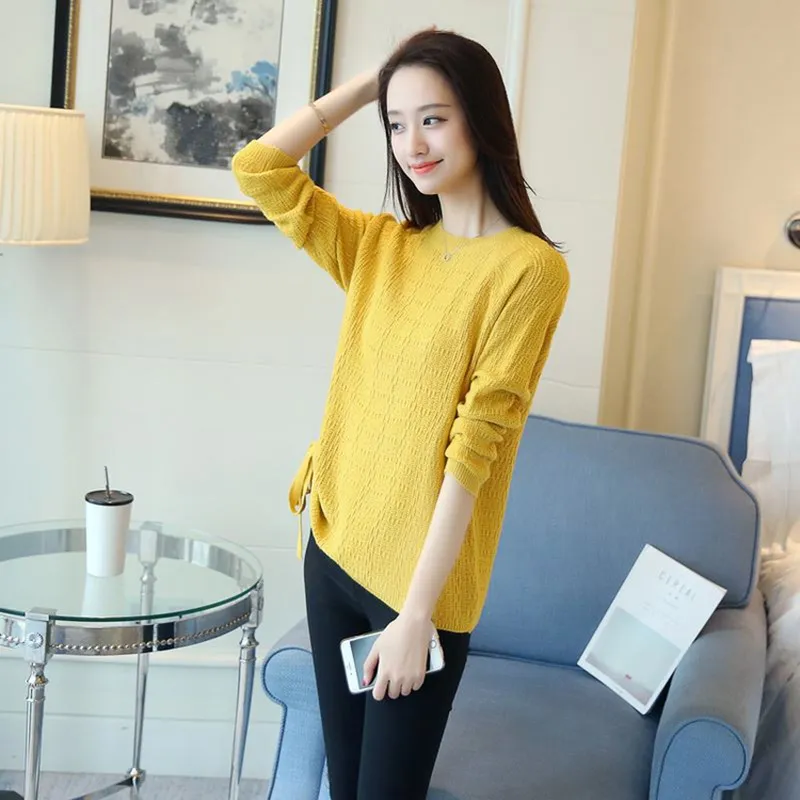 Women's Knitted Sweaters Winter Autumn Solid Letter Half Turtleneck Pullovers Bottoming Woman Wild Sweater Female Tops PL105 210506