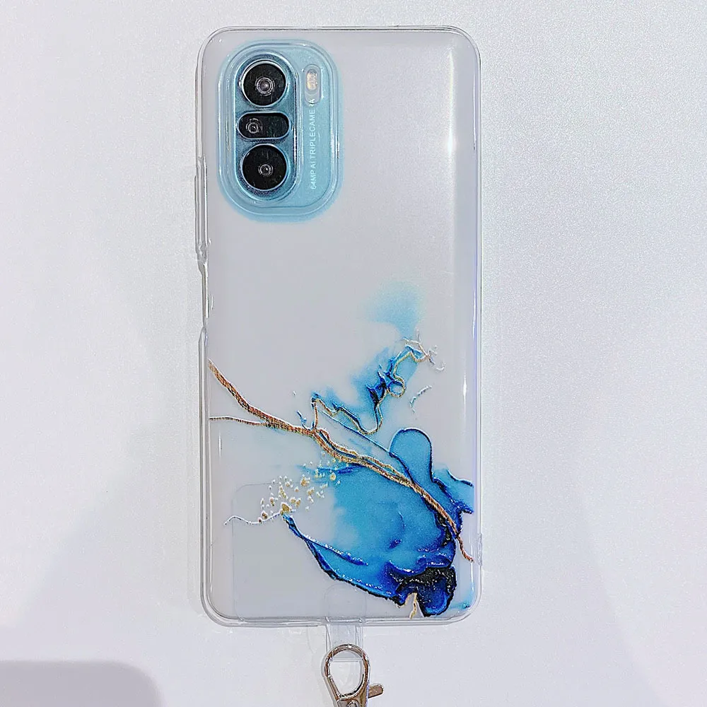 Collier lanière bandoulière cordon étui pour Xiaomi Redmi Note 10 10S 9Pro K40 POCO F3 X3 Pro NFC M3 couverture souple transparente