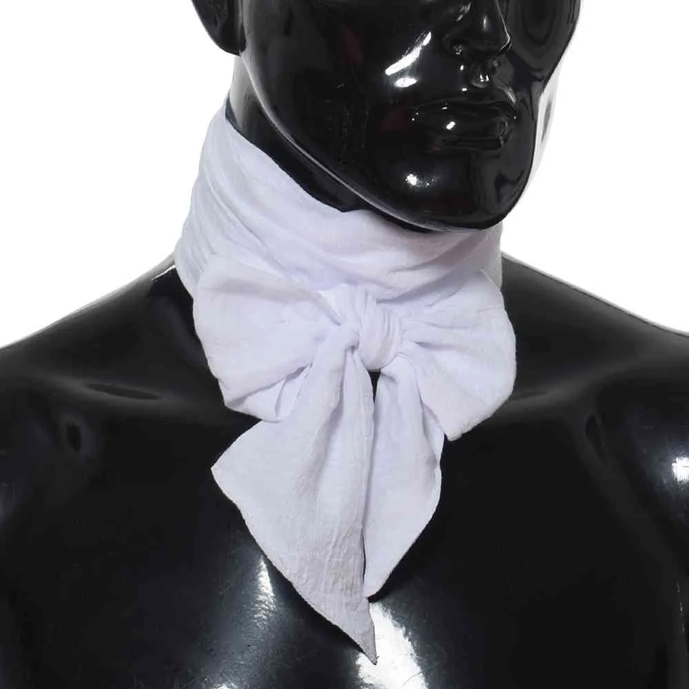 Män Handgjorda Lång Regency Ascot Slips Renässans Neckerchief Victorian Cravat