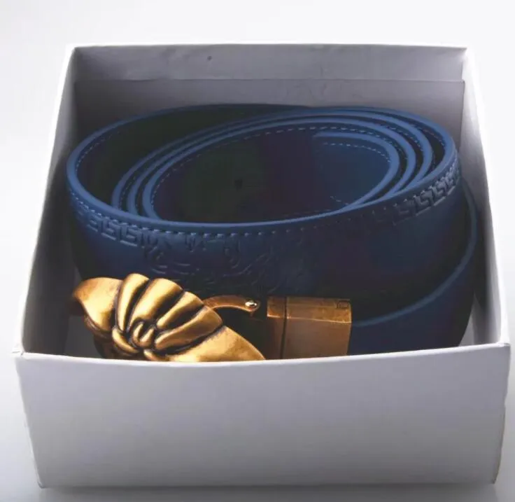 Cinturão para mulher moda fivela lisa letras design homem cinturões femininas genuínas altamente qualidade com a caixa 022543