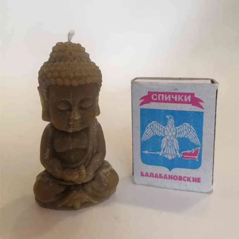 Tathagata Buddha-Kerzenformen, handgefertigte Wachs-Silikonform, dekoriert, Aromatherapie, Gipsharz, Bastelform H1222259M