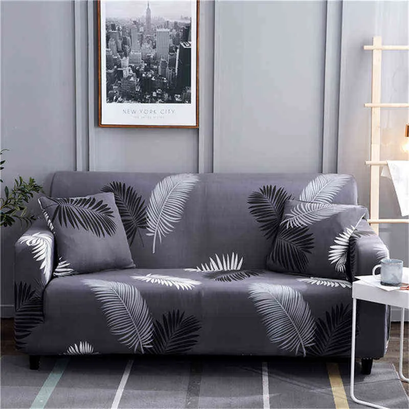 Sträcka sofflock Slipcovers Elastiska All-Inclusive Soffa Skydd för Olika Form Sofa Loveseat Stol L-Style Sectional Sofa 211102